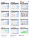Kalender 2020 mit Ferien und Feiertagen Åland