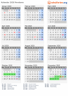 Kalender 2020 mit Ferien und Feiertagen Nordsavo