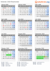 Kalender 2020 mit Ferien und Feiertagen Österbotten
