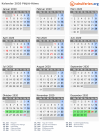 Kalender 2020 mit Ferien und Feiertagen Päijät-Häme