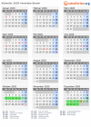Kalender 2020 mit Ferien und Feiertagen Varsinais-Suomi
