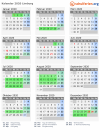 Kalender 2020 mit Ferien und Feiertagen Limburg