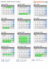 Kalender 2020 mit Ferien und Feiertagen Utrecht (mitte)