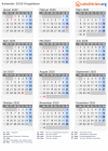 Kalender 2020 mit Ferien und Feiertagen Kirgisistan