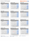 Kalender 2020 mit Ferien und Feiertagen Mongolei