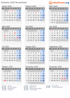 Kalender 2020 mit Ferien und Feiertagen Neuseeland