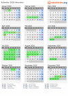 Kalender 2020 mit Ferien und Feiertagen Akershus
