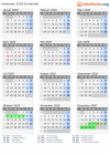 Kalender 2020 mit Ferien und Feiertagen Innlandet