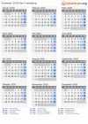 Kalender 2020 mit Ferien und Feiertagen Süd-Tröndelag