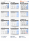 Kalender 2020 mit Ferien und Feiertagen West-Agder
