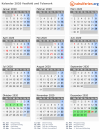 Kalender 2020 mit Ferien und Feiertagen Vestfold und Telemark