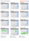 Kalender 2020 mit Ferien und Feiertagen Vestland