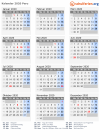 Kalender 2020 mit Ferien und Feiertagen Peru