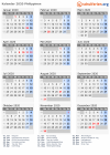 Kalender 2020 mit Ferien und Feiertagen Philippinen