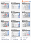 Kalender 2020 mit Ferien und Feiertagen Ruanda