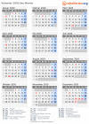 Kalender 2020 mit Ferien und Feiertagen San Marino