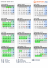 Kalender 2020 mit Ferien und Feiertagen Bern
