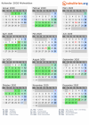 Kalender 2020 mit Ferien und Feiertagen Nidwalden