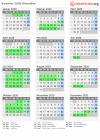 Kalender 2020 mit Ferien und Feiertagen Obwalden