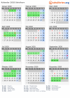 Kalender 2020 mit Ferien und Feiertagen Solothurn