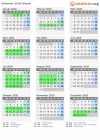 Kalender 2020 mit Ferien und Feiertagen Waadt