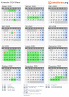 Kalender 2020 mit Ferien und Feiertagen Blanz