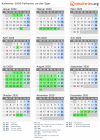 Kalender 2020 mit Ferien und Feiertagen Falkenau an der Eger