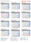 Kalender 2020 mit Ferien und Feiertagen Zypern