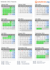 Kalender 2021 mit Ferien und Feiertagen Victoria