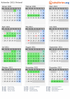 Kalender 2021 mit Ferien und Feiertagen Brüssel