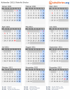Kalender 2021 mit Ferien und Feiertagen Distrikt Brcko