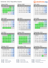 Kalender 2021 mit Ferien und Feiertagen Republika Srpska