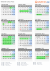 Kalender 2021 mit Ferien und Feiertagen Faxe