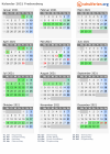 Kalender 2021 mit Ferien und Feiertagen Fredensborg