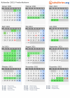 Kalender 2021 mit Ferien und Feiertagen Frederikshavn