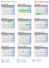 Kalender 2021 mit Ferien und Feiertagen Gentofte