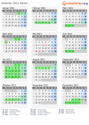 Kalender 2021 mit Ferien und Feiertagen Solrød