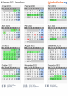 Kalender 2021 mit Ferien und Feiertagen Svendborg