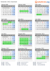 Kalender 2021 mit Ferien und Feiertagen Saarland