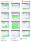 Kalender 2021 mit Ferien und Feiertagen Sachsen-Anhalt