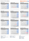 Kalender 2021 mit Ferien und Feiertagen Estland
