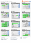 Kalender 2021 mit Ferien und Feiertagen Kymenlaakso