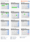 Kalender 2021 mit Ferien und Feiertagen Åland