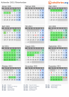 Kalender 2021 mit Ferien und Feiertagen Österbotten