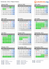 Kalender 2021 mit Ferien und Feiertagen Päijät-Häme