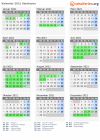 Kalender 2021 mit Ferien und Feiertagen Satakunta