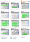 Kalender 2021 mit Ferien und Feiertagen Uusimaa
