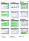 Kalender 2021 mit Ferien und Feiertagen Lille