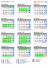 Kalender 2021 mit Ferien und Feiertagen Lyon