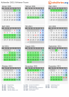 Kalender 2021 mit Ferien und Feiertagen Orléans-Tours